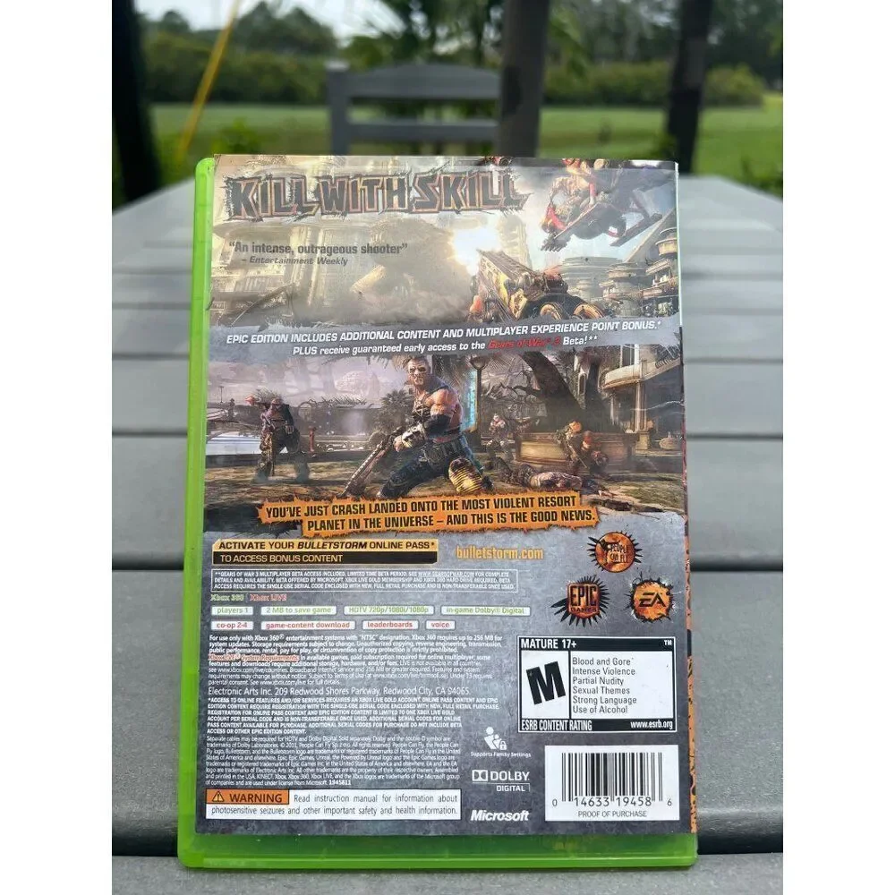 Bulletstorm Epic Edition Xbox 360 Game CIB